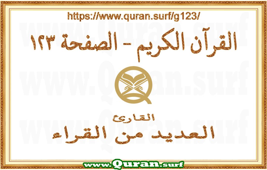 Holy Qur'an Page 123 | Text Highlighting Vertical Videos on Holy Qur'an Recitation