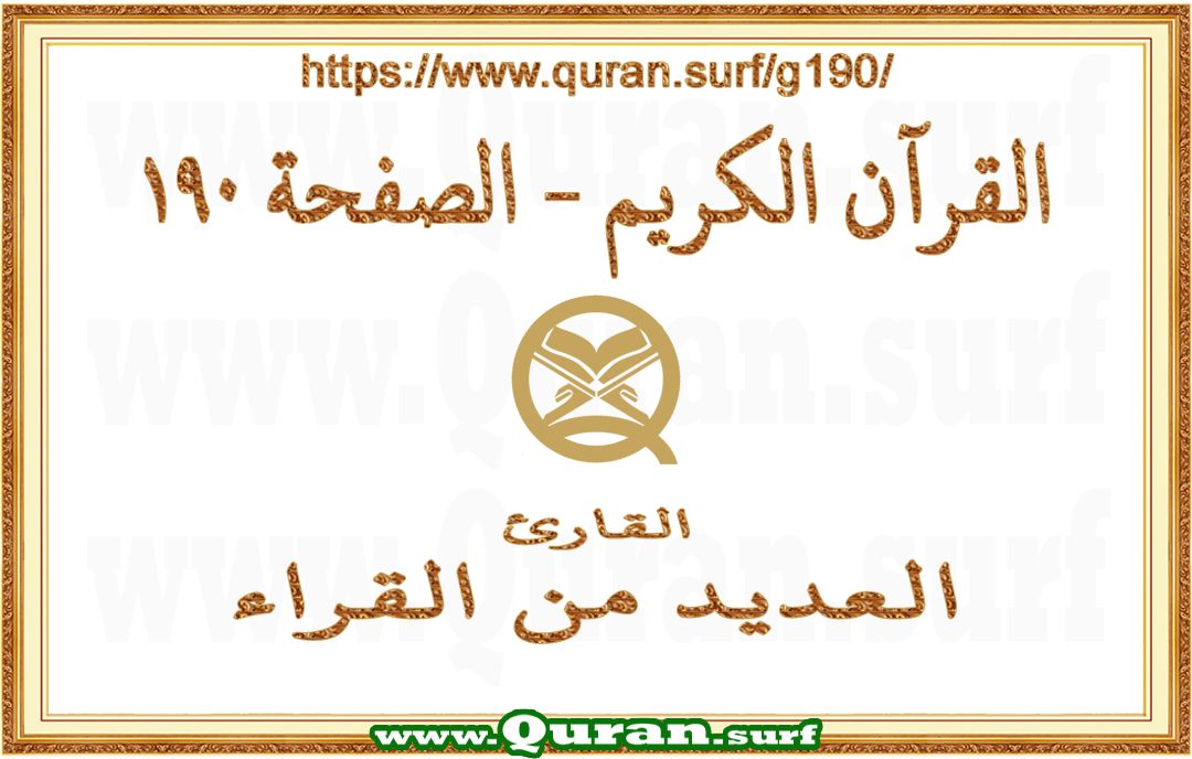Holy Qur'an Page 190 | Text Highlighting Vertical Videos on Holy Qur'an Recitation