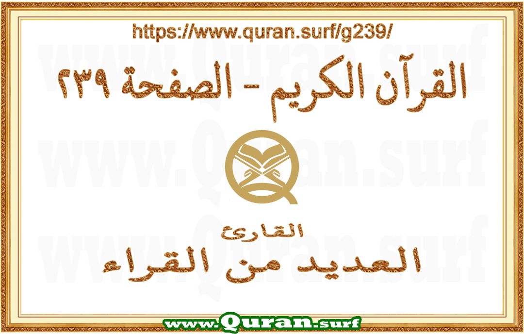 Holy Qur'an Page 239 | Text Highlighting Vertical Videos on Holy Qur'an Recitation