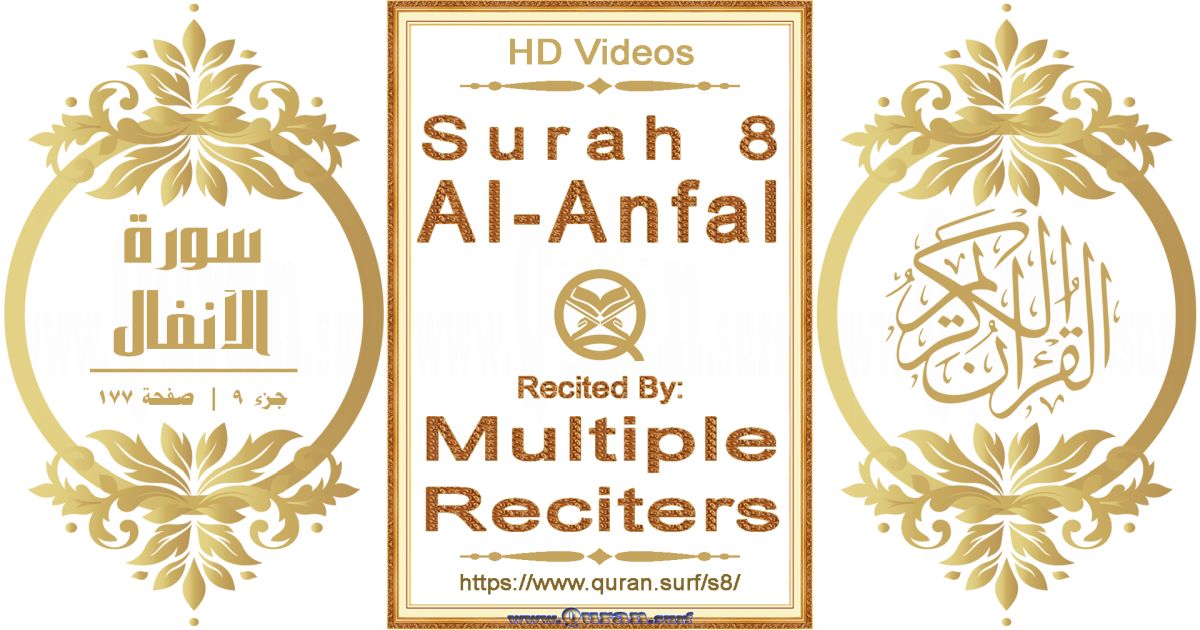 Surah 008 Al-Anfal HD videos playlist by multiple reciters class=aligncenter size-full
